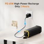 Paopaoyu Laptop Power Bank, 31200mAh with 120W AC Outlet Potable Charger 65W PD USB C Fast Charging Travel Power Bank, 4-in-1 Backup Power Source for Laptop MacBook iPad Tablet Phone and More