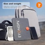 EYONGPV 36W Portable Foldable Solar Panel & Solar Charger with Croc-Eye USB-C PD Fast Charging Output, IP67 Waterproof Compact Solar Charger for Phones, Power Banks, Camping, Hiking, Backpacking