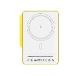 MeshPocket Qi2 Magnetic Charging Power Bank Meshtastic Powered 10000mAh 15W Wireless Fast Charging with BLE LoRa Remote Communication for iPhone Android (HT-298B-Yellow)