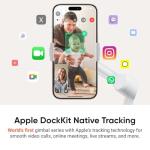 Insta360 Flow 2 Pro Mic Bundle White - Foldable AI Phone Gimbal, Track in 200+ iOS Apps, Multi-Person & 360 Pan Tracking, Built-in Tripod/Selfie Stick, iPhone/Android Stabilizer