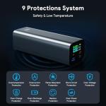 Minthouz 140W 27000mAh Laptop Power Bank, TSA Compliant Fly Friendly (99.9Wh < 100Wh), Extra USB-C Cables, TFT Smart Display, Laptop Portable Charger for iPhone 17/16/15 Pro Max, MacBook, Dell, HP