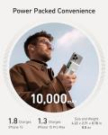 Anker MagGo Power Bank, Qi2 Certified 15W Ultra-Fast MagSafe-Compatible Portable Charger, 10,000mAh Battery Pack with Smart Display & Foldable Stand, for iPhone 15/14/13 Only (USB-C Cable Included)
