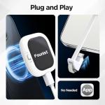 BrexLink × Founist Phone Vlog Selfie Monitor Screen, AMOLED Display, Plug and Play, No App Needed, Fully Unlock iPhone Rear Camera for Vlogging and Live Streaming, Only for iPhone 15 and Newer