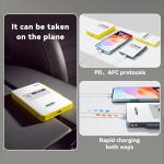 MeshPocket Qi2 Magnetic Charging Power Bank Meshtastic Powered 10000mAh 15W Wireless Fast Charging with BLE LoRa Remote Communication for iPhone Android (HT-298B-Yellow)