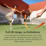 Insta360 Flow 2 Pro Mic Bundle White - Foldable AI Phone Gimbal, Track in 200+ iOS Apps, Multi-Person & 360 Pan Tracking, Built-in Tripod/Selfie Stick, iPhone/Android Stabilizer