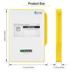 MeshPocket 5000mAh Qi2 Magnetic Power Bank 20W Wired Fast Charge 15W Wireless Charge Integrated nRF52840 SX1262 Supports 915MHz LoRa Bluetooth 5.0 with E-Ink Display Compatible with Meshtastic(Yellow)