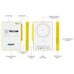 MeshPocket Qi2 Magnetic Charging Power Bank Meshtastic Powered 10000mAh 15W Wireless Fast Charging with BLE LoRa Remote Communication for iPhone Android (HT-298B-Yellow)