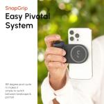 ShiftCam SnapGrip Pro - Mobile Battery Grip with Wireless Shutter Button - Magnetic Mount Snaps on to Any Phone - Built in Powerbank with Qi 2 Wireless Charging - Tabletop Dock (Stone)
