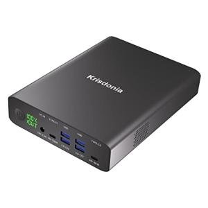 Krisdonia Portable Charger, PD 100W USB C Power Bank 64000mAh Fast Charging External Battery Pack with Dual USB-C PD (100W&65W) & 4 USB-A (QC3.0 18W) for Type-C Laptops, MacBook Pros, XPS, iPad Pro