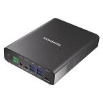 Krisdonia Portable Charger, PD 100W USB C Power Bank 64000mAh Fast Charging External Battery Pack with Dual USB-C PD (100W&65W) & 4 USB-A (QC3.0 18W) for Type-C Laptops, MacBook Pros, XPS, iPad Pro