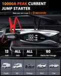 NEXPOW 10000A Jump Starter with PD 65W Dual-Way Fast Charging, Battery Jumper Starter Portable with 65W Quick Charger, Jump Box & Battery Booster Pack, for All Gas Engines/Up to All Diesel
