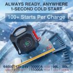 30000A 1S Startup Truck Jump Starter Heavy Duty,CAT797 12V/24V Smart Switching Lithium Battery Charger Booster Pack for Extreme -40°F to 140°F,for Diesel Engines Up to 50L and Gasoline Up to 99L