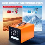 Truck Jump Starter Heavy Duty, 18000A 236.8Wh Battery Package is Suitable for 50L dieselengines and is Compatible with 12V/24V Automotive Emergency Starters. lt can Start Vehicles Normally at-40°F.