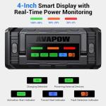 AVAPOW TJ68 10000A Battery Jump Starter Portable with 4" HD Display PD 65W Dual-Way Fast Charging,12V Jump Box, Car Battery Jump Starter for All Gas & Up to All Diesel Engines