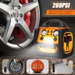 6 in 1 Jump Starter for Up to 6.0L Gas or 5.0L Diesel Engine,Upgraded 2200 Peak Amp 12V Auto Battery Car Starter with Air Compressor 150 PSI Tire Inflator,400 Watt Inverter AC/DC/USB Outlets (2200A)