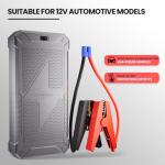 Roar Pedal Super Capacitor Jump Starter, No Need Pre-Charge No Battery 12V Portable Car Jump Starter for All 12V Gas and Diesel Car, Portable Jump Box with Display