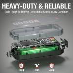 JFEGWO 6000A Jump Starte, 12V Car Booster Pack, for 13L Gas or 13L Diesel car Battery Portable Jump Starter, 24000mAh Battery Jumper Starter, 48-Months Stand-by