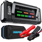AVAPOW 8000A Battery Jumper Starter Portable with 4″ HD Display PD 30W Dual-Way Fast Charging, 12V Car Starter Jump Box & Battery Booster for All Gas & Up to All Diesel Engines
