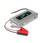 HALO Bolt Ultimate 3 Portable Car Battery Jump Starter | 130 PSI Air Compressor, 55.5Wh USB Power Bank, Large Display, Emergency Floodlight & Charger, Jumps Cars SUVs & Trucks, Inflates Tires — Silver