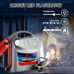 8000A Car Battery Jump Starter -E-Ant 12V/24V Intelligent Car Jump Starter Portable for Commercial Vehicles and Diesel Engines, Heavy Duty Jump Box Power Pack with LED Light