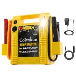 12V/24V Jump Starter,2800/1400 Peak Amp,Battery Jump Starter for Truck Car Tractor Excavator,Pure Copper Jumper Cables,Jump Box Includes Dual USB and DC Ports Power,LED Work Light