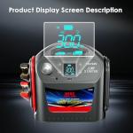 8000A Car Battery Jump Starter -E-Ant 12V/24V Intelligent Car Jump Starter Portable for Commercial Vehicles and Diesel Engines, Heavy Duty Jump Box Power Pack with LED Light