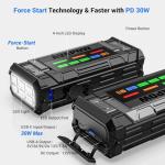 AVAPOW 8000A Battery Jumper Starter Portable with 4″ HD Display PD 30W Dual-Way Fast Charging, 12V Car Starter Jump Box & Battery Booster for All Gas & Up to All Diesel Engines