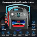 8000A Car Battery Jump Starter -E-Ant 12V/24V Intelligent Car Jump Starter Portable for Commercial Vehicles and Diesel Engines, Heavy Duty Jump Box Power Pack with LED Light