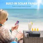 JIYHF 3000A Jump Starter with Air Compressor 150PSI Tire Inflator-12V Battery 8.0L Gasoline and 6.0L Diesel Engines, Portable Car Battery Jump Starter with Solar Panel and PD 45W Fast Charge (Gray)