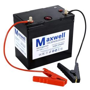 Maxwell 16V 500F Super Capacitor 12V Jump Starter 6000A Car Starter Battery Pack(Up to 8.0L Gas, 6.0L Diesel Engine), Starter 6pcs 3000Farads 16Volts car Audio Amplifier Portable Jump Starter