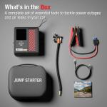 ADORETRIP 8250A Jump Starter with 150PSI Air Compressor, 12V Car Battery Booster, 22000mAh Portable Tire Inflator for 12L Gas/10L Diesel, LED Display, LED Light, Storage Case, Jumper Cables
