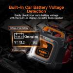 Grupeer GR7 7000Amp Jump Starter Powered by 6 * 3000F Super Capacitors, Batteryless Portable Jump Box, SuperSafe 12V Car Battery Booster Pack, Portable Charger and Jumper Cables for All 12V Car