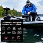 Novus Start Super Capacitor Jump Starter: No Prep Needed, No Internal Battery, Eco-Friendly & Maintenance-Free Car Accessory, No Need to Pre-Charge, 800 Amp Power, Designed for Any 12V Gas Engine