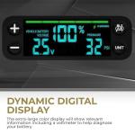 HALO Bolt Ultimate 3 Portable Car Battery Jump Starter | 130 PSI Air Compressor, 55.5Wh USB Power Bank, Large Display, Emergency Floodlight & Charger, Jumps Cars SUVs & Trucks, Inflates Tires — Silver