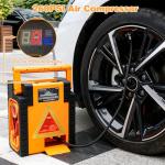 2000 Amp Jump Starter with Air Compressor, acetek Solar Car Battery Jump Starter 260 PSI Tire Inflator, 22000 mAh 12V Auto Lead-Acid Battery Booster with LED Light & USB Output