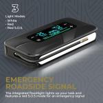 HALO Bolt Ultimate 3 Portable Car Battery Jump Starter | 130 PSI Air Compressor, 55.5Wh USB Power Bank, Large Display, Emergency Floodlight & Charger, Jumps Cars SUVs & Trucks, Inflates Tires — Silver