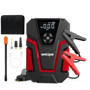 Jump Starter with Air Compressor 400A Battery Jumper Starter Portable Whit 100PSI Tire Inflator Portable Air Compressor, 12V Battery Booster for Up to 3.5L Gas/2.0L Diesel, 4 to 6 Cylinder Engine