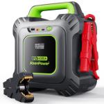 KeenPower 6000A Super Capacitor Jump Starter [Upgraded Clamps & Screen Version] – No Traditional Battery, Powered by 6X 3000F Supercapacitors, Works in -45°F Env, 3-Mins Fast Charging for Instant Use