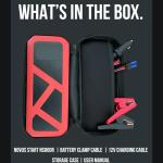 Novus Start Super Capacitor Jump Starter: No Prep Needed, No Internal Battery, Eco-Friendly & Maintenance-Free Car Accessory, No Need to Pre-Charge, 800 Amp Power, Designed for Any 12V Gas Engine