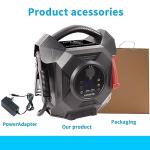 COSSIFTW Ultra-Powerful Jump Starter - 10000A 12V/24V Battery Booster Pack with Commercial Jumper Cables, LED Lighting & Multi-Device Charging for Diesel Engines up to 50L