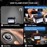 Maxwell 16V 500F Super Capacitor 12V Jump Starter 6000A Car Starter Battery Pack(Up to 8.0L Gas, 6.0L Diesel Engine), Starter 6pcs 3000Farads 16Volts car Audio Amplifier Portable Jump Starter