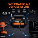 KeenPower 8000A LiFeMnPO4 Jump Starter for All 12V Cars, DC+PD 200W Two-Way Fast-Charging Portable Car Starter (PD Charger NOT Included), 30 Mins Full Charge, Powerful Jump Box w/Large Screen & Light