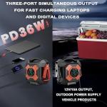 COSSIFTW Heavy Duty Jump Starter 30000A Lithium Battery Starter Portable Battery Boost Pack and Jumper Cables 12V Jump Pack Outdoor Power Supply for Gasoline and Diesel Engines (up to 30 Liters)