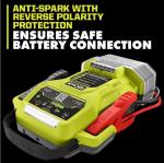 RYOBI ONE+ 18V Cordless 1600A Jump Starter with LED Work Light Kit with 2.0 Ah Battery and Charger