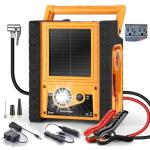 6-in-1 Car Battery Jump Starter with Air Compressor - E-Ant 2000A Jump Starter with Air Compressor 12V Battery Jumper Box 400 Watt Inverter Power Station with AC/DC/USB Outlets (10L Gas/8L Diesel)