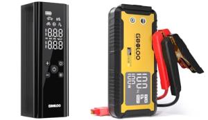GOOLOO GT4000S Jump Starter 4000A Car Jumper Starter (Up to 10L Diesel 12L Gas Engines) & GOOLOO GT150 Tire Inflator Portable Air Compressor