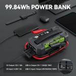 LOKITHOR J5000 PRO Jump Starter with ConnectMax, 5000A LiFePO4 Car Starter Battery for 12L Gas and 10.0L Diesel Engines, Jump Pack with 100W Two-Way Fast Charging, Super-Safe and 2000 Cycle Life