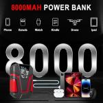 Jump Starter with Air Compressor 400A Battery Jumper Starter Portable Whit 100PSI Tire Inflator Portable Air Compressor, 12V Battery Booster for Up to 3.5L Gas/2.0L Diesel, 4 to 6 Cylinder Engine
