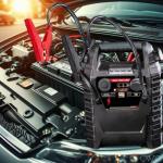 Fits Viking 1000 Peak Amp Lead-Acid Multifunction Jump Starter & Power Pack with 150 PSI Air Compressor - 350 Cranking Amps, 6 AWG Cables, Pressure Gauge, Worklight,12V Power Port & 12 Watt USB Port