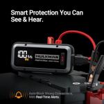 Hulkman Alpha Max Space Gray, 2500A 88.8Wh Car Battery Jump Starter with -40℉ Start Tech, 12V Portable Jump Box, 3.3" LED Display Jump Pack, Jumper Cables for Car Up to 9.0L Gas and 6.5L Diese Engines